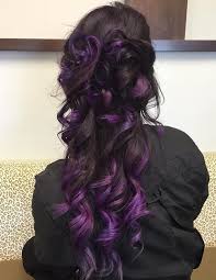 This has the usual dark brown ombre hair densely running from the front of the hair to somewhere behind the neck. Purple Ombre Hair Ideas Plum Lilac Lavender And Violet Hair Colors