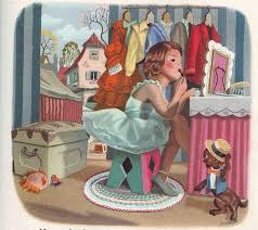martine at the circus vintage illustration childrens art vintage art