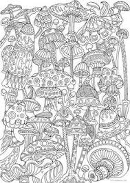 Pop art mushroom coloring page | free printable coloring pages. Mushrooms Coloring