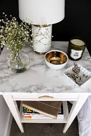 Sometimes It Only Takes A Tiny Tiny Bit Of Creativity To Transform A Regular And Affordable Piece Of Furnitur Ikea Nightstand Ikea Table Hack Marble Nightstand