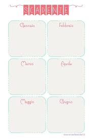 Calendario Per Le Scadenze Da Ricordare Stampabili Gratis Organizzazione Della Pianificazione Stampabili