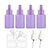 Amazon.com: AGENIZ Paquete de 4 botellas de vidrio con ...