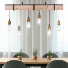 ¿buscas lamparas de comedor y con precios baratos? Articulos De Iluminacion De Techo De Interior Para El Comedor De Madera Compra Online En Ebay