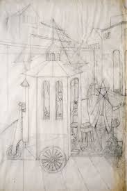 El Malabarista O El Juglar Dibujo Previo I 1956 Varo Dibujos Arte