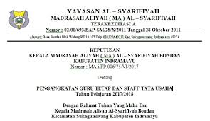 Pondok pesantren daarul muhyi sk bendahara yayasan. Contoh Sk Cpns Guru Dki1 Com