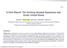(09) 486 8930 for north shore hospital (ask for visiting hours are generally from 8.00am until 8.00pm (with exceptions below). Pdf A Case Report The Serdang Hospital Experience With Acute Locked Knees