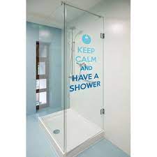 Found It At Wayfair Home Decor Line Keep Calm And Shower Quote Window Sticker Shower Cabin Shower Stall Enclosures Homemade Shower Cleaner