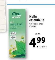 Offre Huile Essentielle Cien Nature Chez Lidl