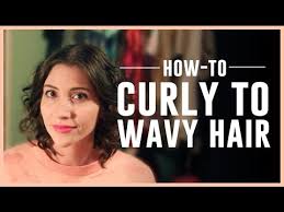 Key to choosing haircuts by hair type. Curly Into Wavy Hair Tutorial Youtube