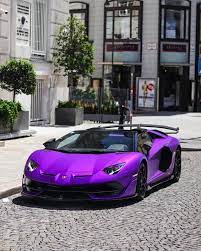 Stunning Aventador Svj Roadster Painted Viola Nebula Aka Purple Lamborghini Carporn Sports Cars Lamborghini Fancy Cars Street Racing Cars