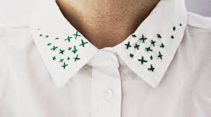 25 Idees Pour Creer Et Customiser Un Col Hellocoton Broderie Col Chemise Diy Col De Chemise Broderie