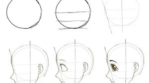 To draw the anime eyes closed, just imagine the upper eyelid going down and rotating. How To Draw Anime Manga Faces Heads In Profile Side View How To Draw Step By Step Drawing Tutorials