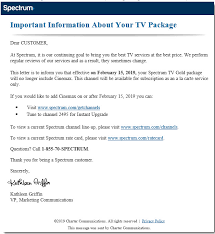 580 likes · 153 talking about this. Ask Spectrum A Twitter We Had Sent Out An Email A Notification In Your Bill Letting Our Customers Know Of Our Channel Line Up Change I Have Attached The Image Of