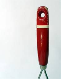 Vintage wood handle potato masher painted black farmhouse kitchen utensil. Vintage Kitchen Tool Utensil Potato Masher Circa 1950s Red Handle Very Sturdy