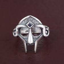 MF DOOM Mask Ring Gladiator / Dr Doom Gold / Silver Hip Hop - Etsy