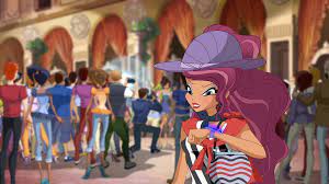 Aisha Gallery World Of Winx Winx Club Wiki Fandom Aisha Blue Dress Formal Blue Striped Blouse