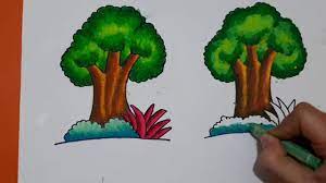 Cara mewarnai gambar dengan gradasi. Cara Mewarnai Pohon Dengan Gradasi Dan Alat Kerik Youtube