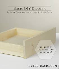 Many people prefer to perform all their cuts before they start the project. Build A Basic Diy Drawer Build Basic