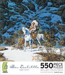 Tj451 > fun puzzles > bev doolittle. Bev Doolittle Eagle Heart 550 Pieces Ceaco Puzzle Warehouse