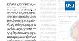 Wasser In Der Lunge Was Hilft Dagegen Ovb Heimatzeitungen
