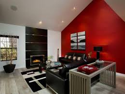 Modern Living Room With Red Accent Wall Living Room Red Accent Walls In Living Room Red Accent Wall