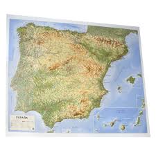 Mapa relieve extremadura (92x120) 1:300.000. Mapa En Relieve Espana Fisico Escala 1 200 000 Amazon Es All 3d Form S L Libros