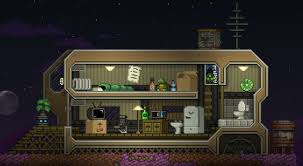 Did A Really Simple Trailer Build For A Character Of Mine Starbound Terraria House Ideas Building Terrarium