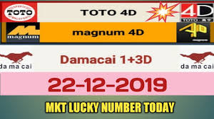 22 12 2019 Mkt4d Lucky Number Prediction Today 4d Magnum Toto Damacai Mkt 4d Result Youtube