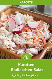 Karotten Radieschen Salat Rezept Rezept Radieschen Salat Gesunde Beilagen Radieschen