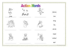 11 Action Words Worksheet For Kindergarten Action Verbs Worksheet Verb Worksheets Action Words