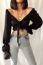 Onu Buzgulu Crop Bluz Stil Kiyafetler Moda Stilleri Bluz