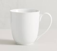 Great White Traditional Coffee Mug Pottery Barn Shop porcelain mugs, cappuccino cups & saucers for your cafe or restaurant at webstaurantstore!