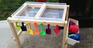 Water And Sand Table Made By Nana With Love Gardening For Kids Outdoor Kids Backyard Play