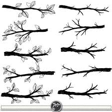 Branch Silhouettes Clipartbranch Silhouettes Clip Etsy In 2020 Silhouette Clip Art Branch Drawing Tree Branch Tattoo