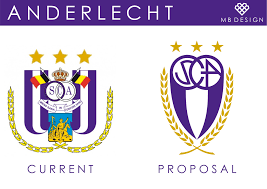 Anderlecht logo colors with hex & rgb codes has 6 colors which are mustard yellow (#e0aa00), spanish violet (#4c2484), rich electric blue (#0091d0), permanent geranium lake (#e92d2a), aureolin (#fcec04) and eerie black (#18171a). Anderlecht