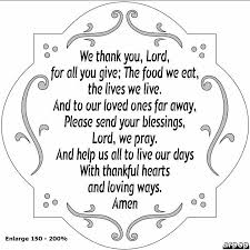 We Thank You Lord For All You Give Prayers For Children Dinner Prayer Short Prayers