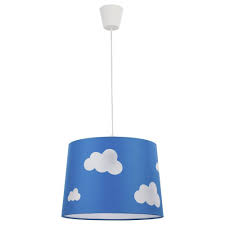 Famlights Kinderzimmer Pendelleuchte Mike In Blau Mit Wolken 1xe27 Famlights Cli 359231 Pendelleuchte Glasleuchten Kinder Zimmer