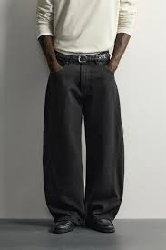 Pantalones Hombre Wide Leg