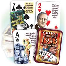 If you fail, then bless your heart. Amazon Com Flickback Media Inc 1943 Trivia Playing Cards Great Birthday Toys Games
