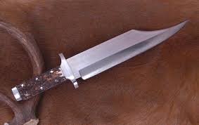 Hand forged railroad spike knife. Carbon Myth