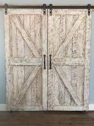 Stunning Matching Barn Doors With White Wash Authentic Materials For An Authentic Look 205 800 755 Barn Doors Sliding Interior Barn Doors Barn Door Designs
