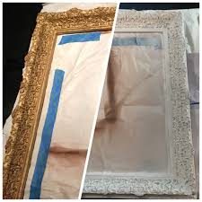 Black And Gold Mirror Frame Update An Old Brass Or Gold Mirror Picture Frame With Spray Paint Use Metallic Leaf Paint Antique Mirror Frame Painting Mirror Frames Mirrored Picture Frames