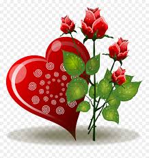 93 10 heart flowers png love. Love Rose Flower Png Transparent Png Vhv