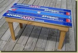 Hide & seek containers and coffee/side tables. Recycled Ski And Snowboard Side And Coffee Tables