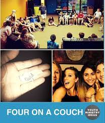 Four On A Couch Is One Of Those Classic Games For Small Gatherings And Parties That Never Gets Old Y Fun Games For Teenagers Games For Teens Youth Group Games