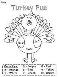 Thanksgiving worksheets first grade free. Add And Color The Turkey And Lots More Fun Thanksgiving Activities Thanksgiving Math Activities Thanksgiving Math Thanksgiving Worksheets