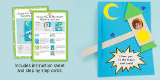 To celebrate the amazing job your special dad does every day, why not celebrate with a homemade father's day card. I Love You To The Moon And Back Father S Day Card Craft Instructions