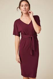 Cece Midi Dress Plum Dresses Amour Vert Midi Short Sleeve Dress Toxic Clothing Plum Dress