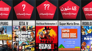 أكثر ألعاب الفيديو مبيعا و تحميلا في التاريخ ملايين المبيعات Youtube