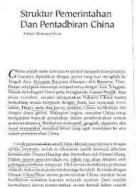 Pemerintahan yang panjang tersebut b. Struktur Pemerintahan Dan Pentadbiran China